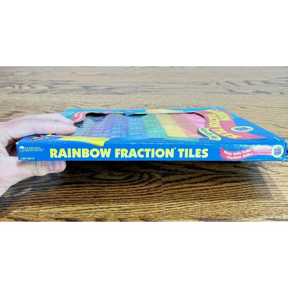 Learning Resources Rainbow‎ Fraction Plastic Tiles Activity Set